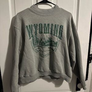 Hollister grey turtle neck sweatshirt , size medium